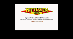 Desktop Screenshot of pethaven.com